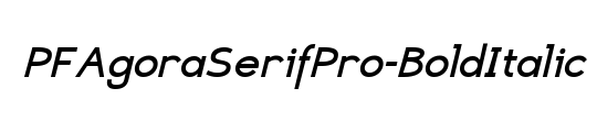 PF Agora Serif Pro