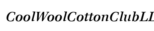 CoolWoolCottonClubLL