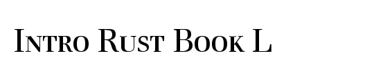 Intro Book Italic