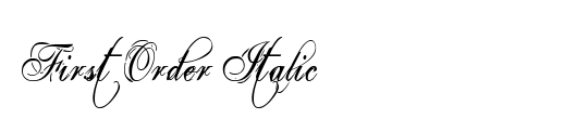 First Order Italic