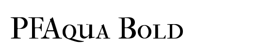 PFAqua Bold Unicode
