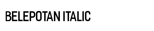 Belepotan Italic