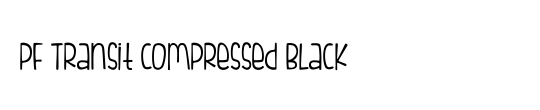 PF Transit Condensed Black