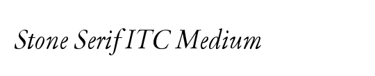 Stone Serif Sem ITC TT