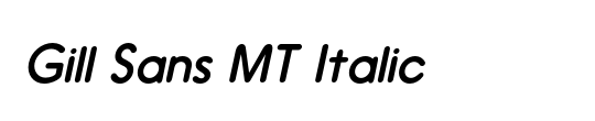 Gill Sans MT Std