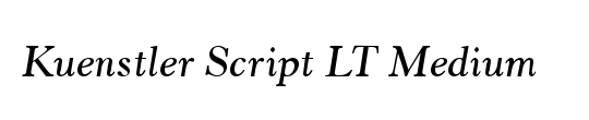 KuenstlerScript LT TwoBold