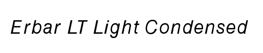 Erbar LT LightCondensed