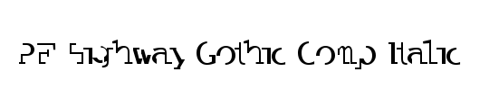 PF Highway Gothic Comp