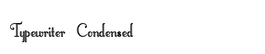 Typewriter_Condensed