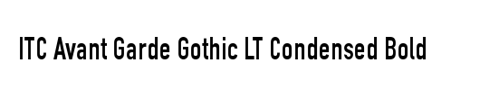 AvantGarde LT CondMedium