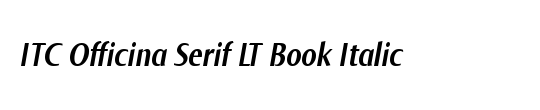 ITCOfficinaSerif LT Book