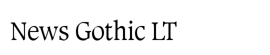 NewsGothic Italic