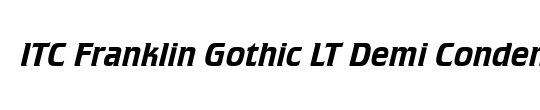 ITCFranklinGothic LT BookCn