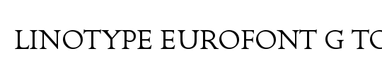 Linotype EuroFont G to P