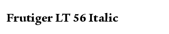 Frutiger CE 55 Roman