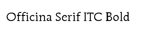 ITC Officina Serif Std