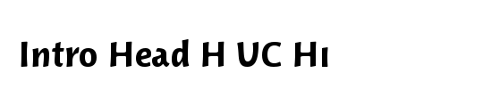 Intro Head H UC