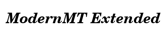 ModernMT Condensed