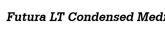 Futura LT CondensedLight