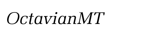 OctavianMT OsF Italic