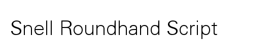 SnellRoundhand BoldScript