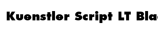 KuenstlerScript LT TwoBold