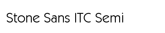 Stone Sans OS ITC TT