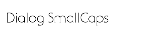 Dialog Light SmallCaps