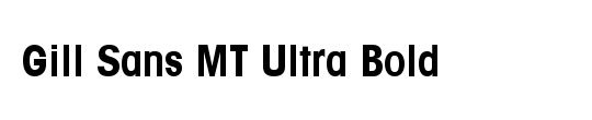 Gill Sans MT Ultra Bold