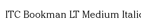 Bookman LT Medium