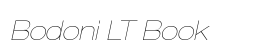 Bodoni LT Book