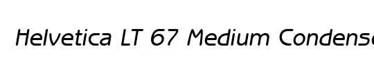 HelveticaNeue LT 67 MdCn