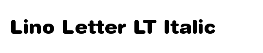 LinoLetter LT Medium