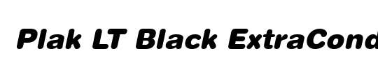 Plak LT BlackCondensed