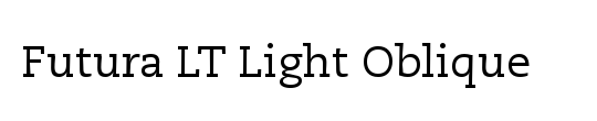 Futura LT CondensedLight