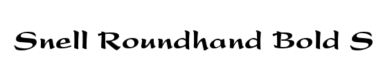 SnellRoundhand Script