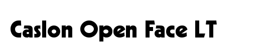 Caslon Open Face SSi