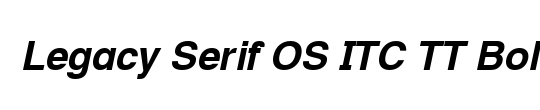 Legacy Serif OS ITC TT