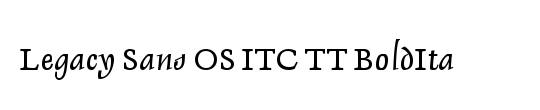 Legacy Serif OS ITC TT