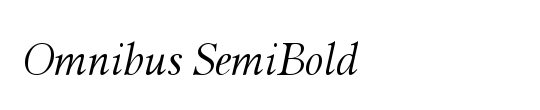 Omnibus SemiBold