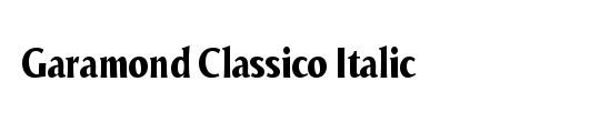 Bodoni Classico