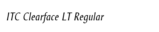 Clearface LT Regular