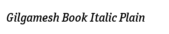 Figural Book Italic