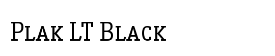 Plak LT BlackCondensed