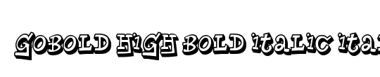 Gobold Hollow Italic