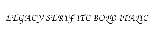 Legacy Serif ITC
