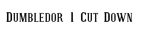 Dumbledor 1 Cut Up