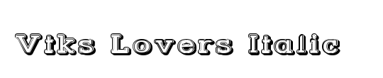 Vtks Lovers Italic