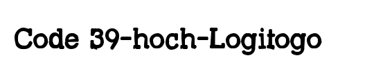 Code 39-hoch-Logitogo