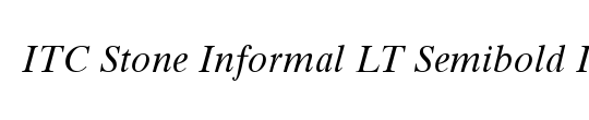 StoneInformal LT Bold